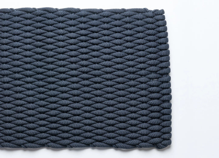 The Rope Co. Handwoven Softstep Mat (Navy)
