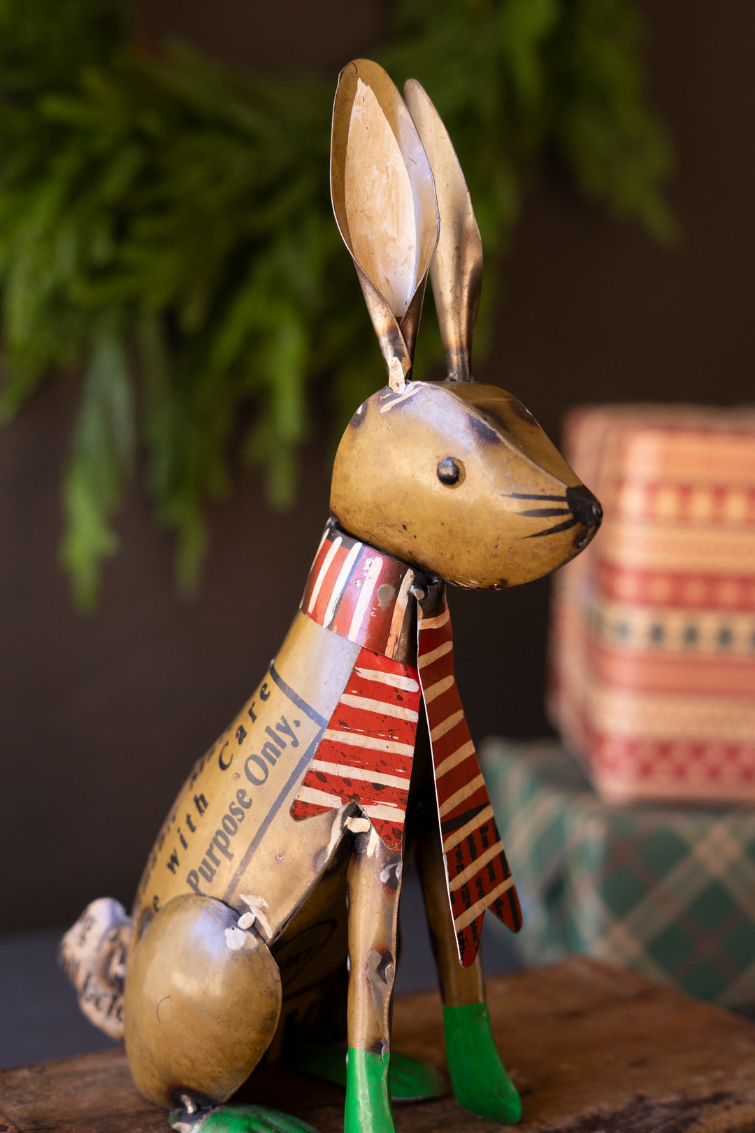 Set of 3 Recycled Metal Christmas Woodland Critters