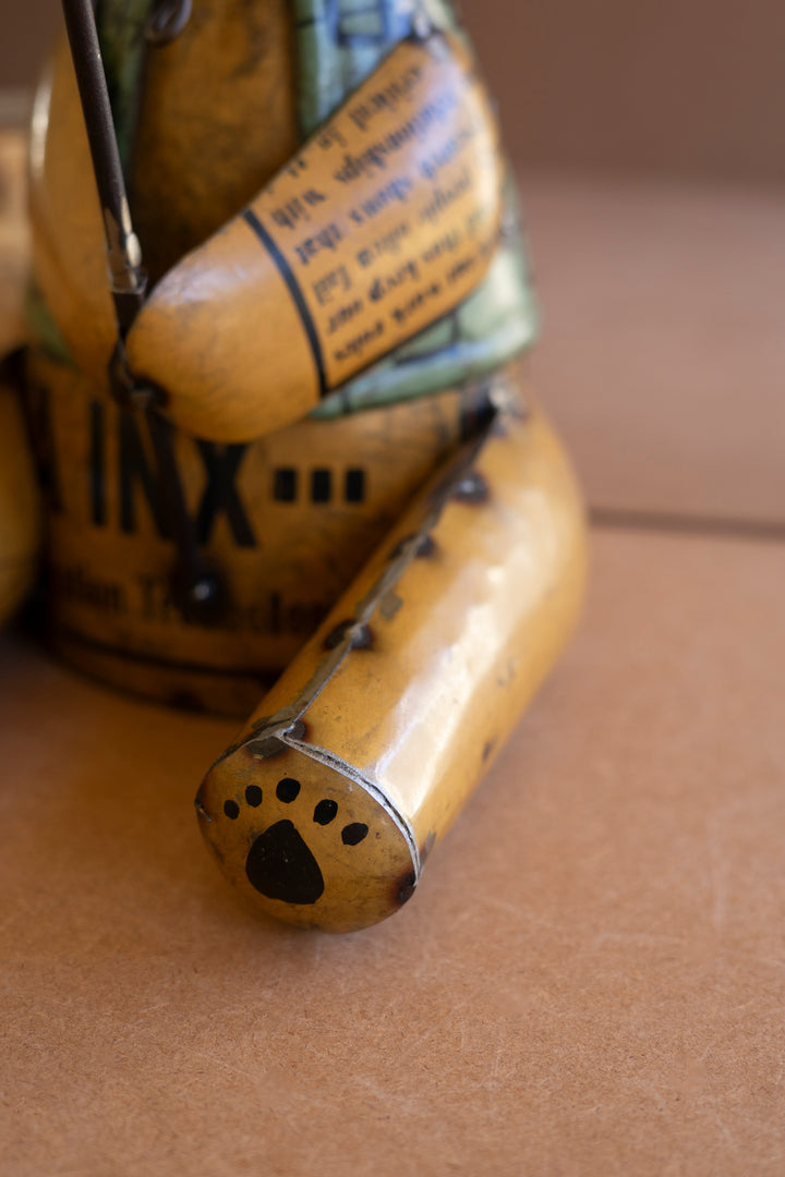 Recycled Iron Brown Bear Fishing