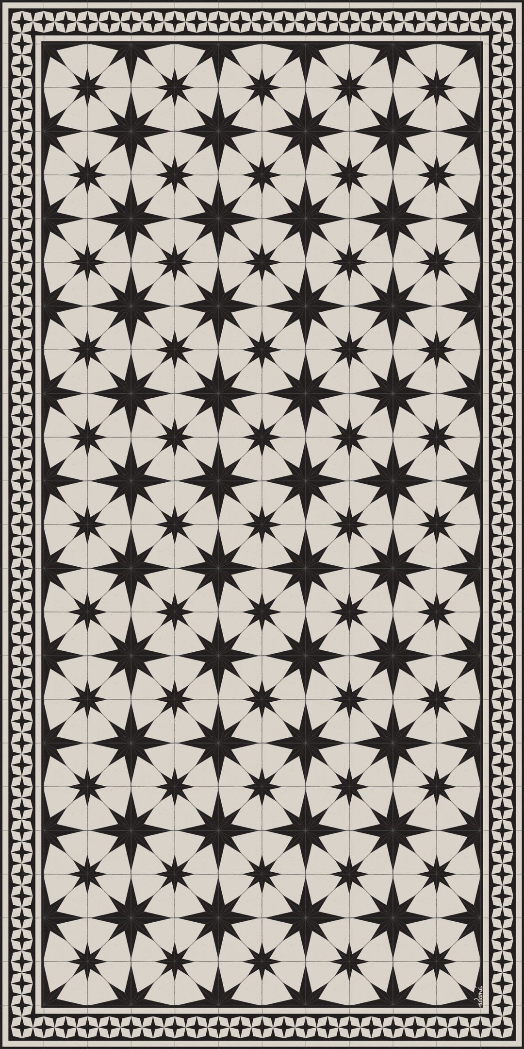 Adama Vinyl Cushioned Comfort Floor Mat (Nightsky_B)