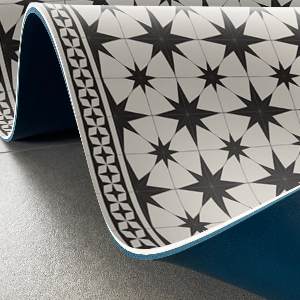 Adama Vinyl Cushioned Comfort Floor Mat (Nightsky_B)