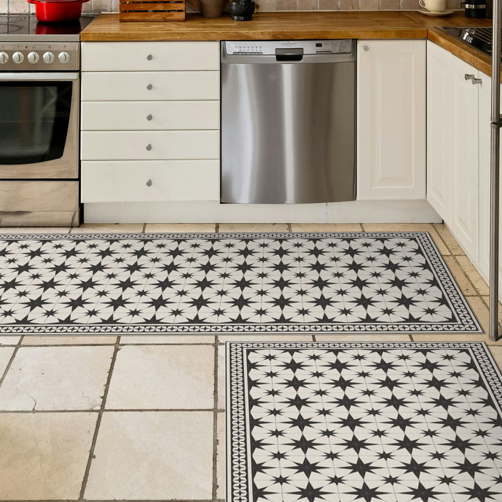 Adama Vinyl Cushioned Comfort Floor Mat (Nightsky_B)
