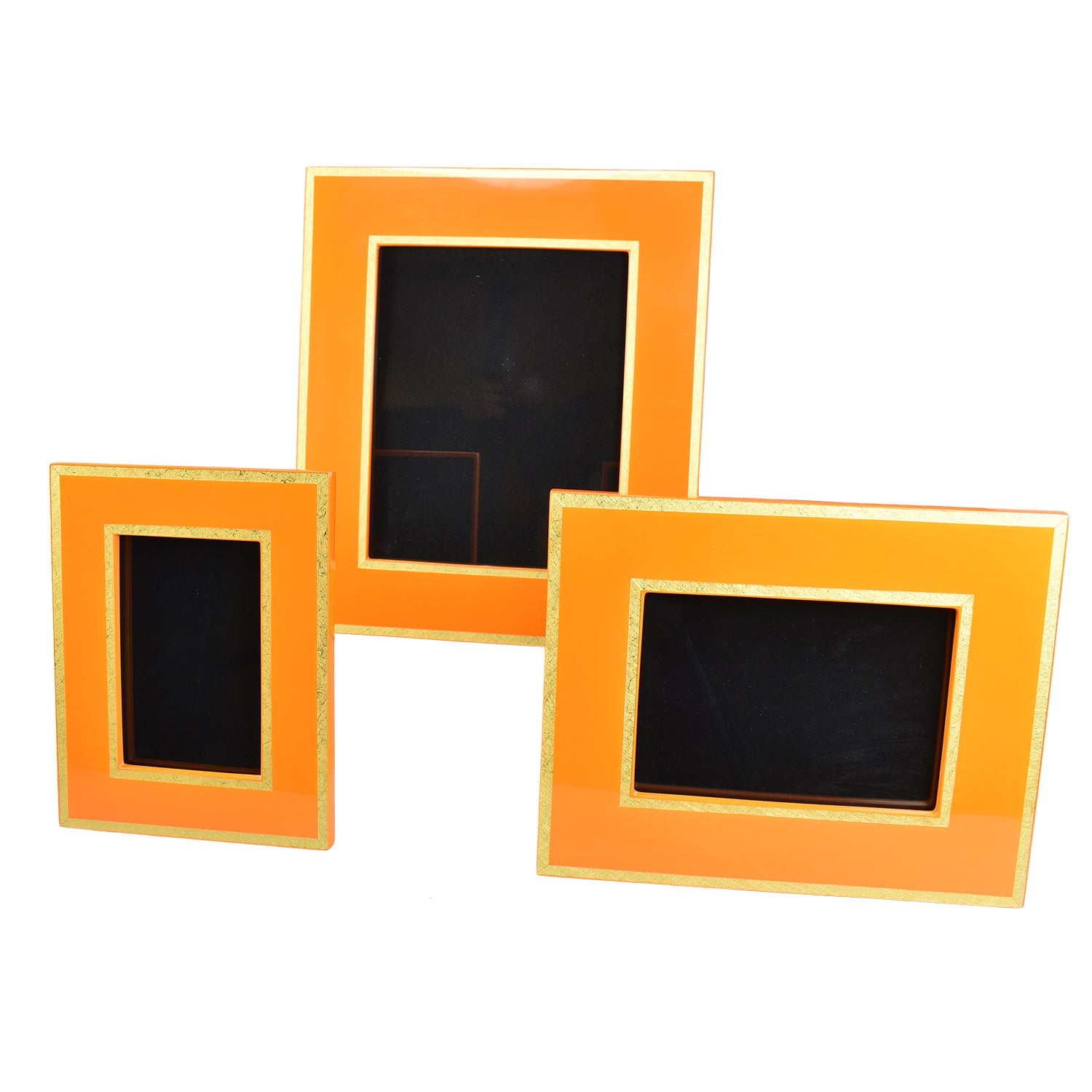Lacquer Picture Frame (Orange with Shine Gold) - Thumbnail 2