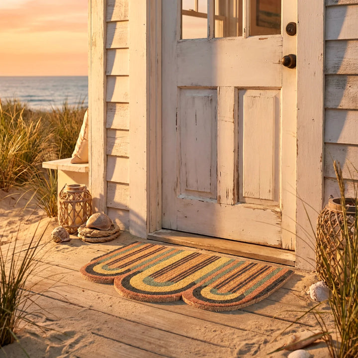 Entryways Deco Waves Coir Doormat