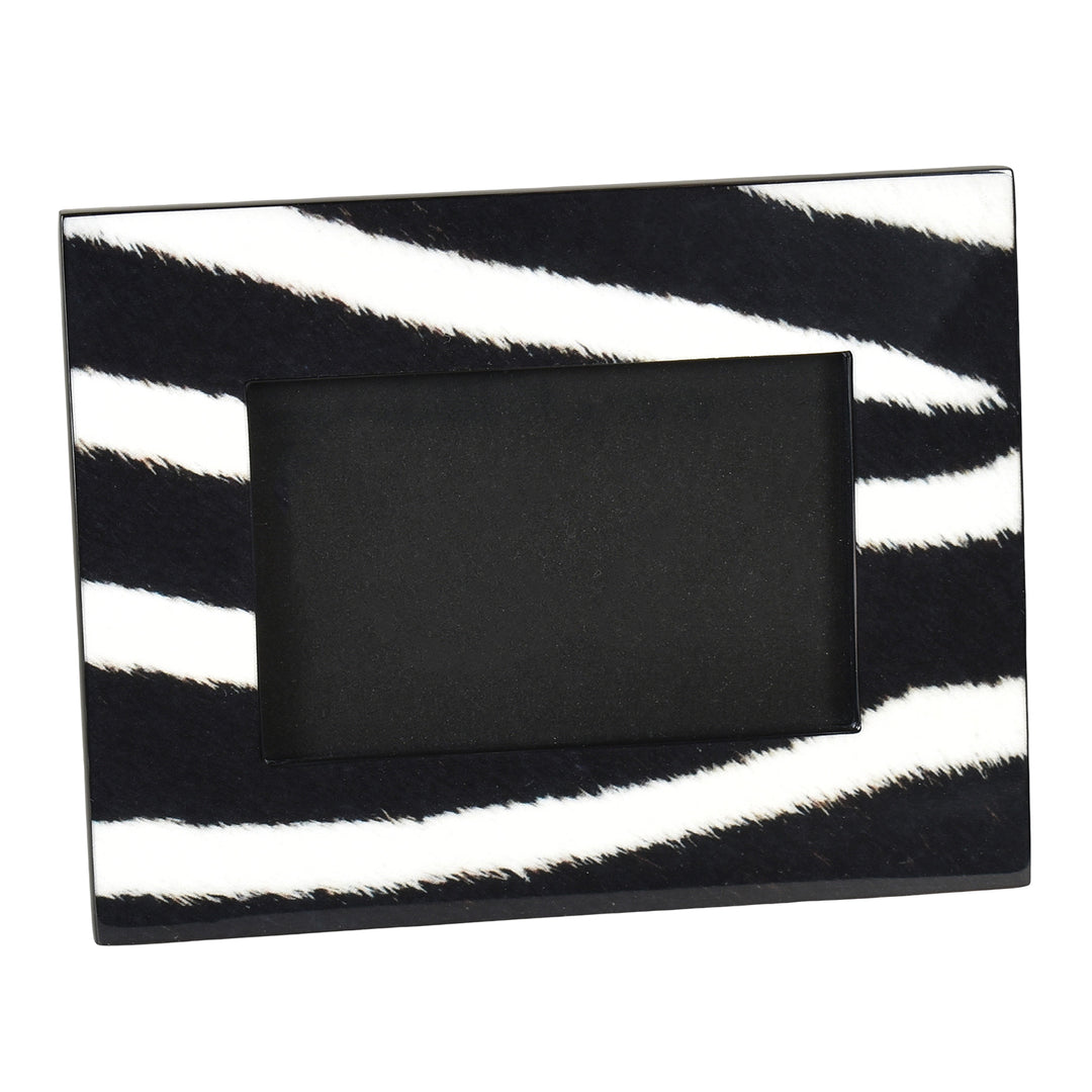 Lacquer Picture Frame (Zebra Pattern Print)