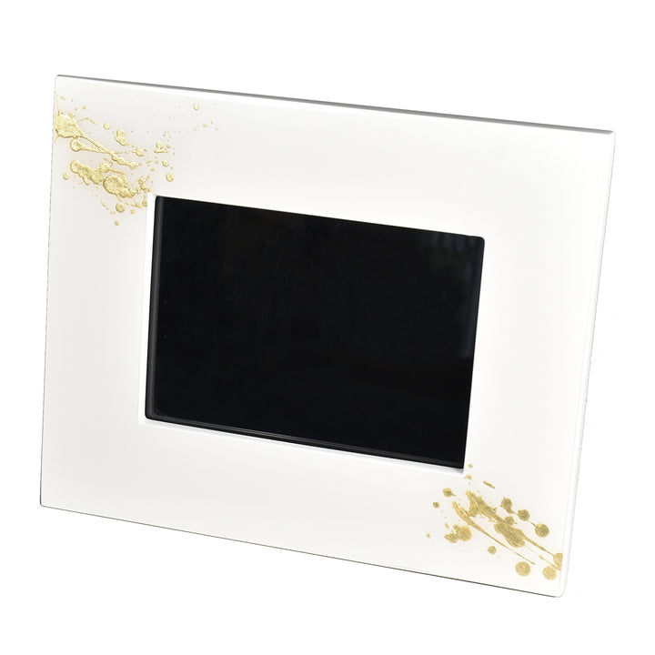 Lacquer Picture Frame (Artful Gold with White)