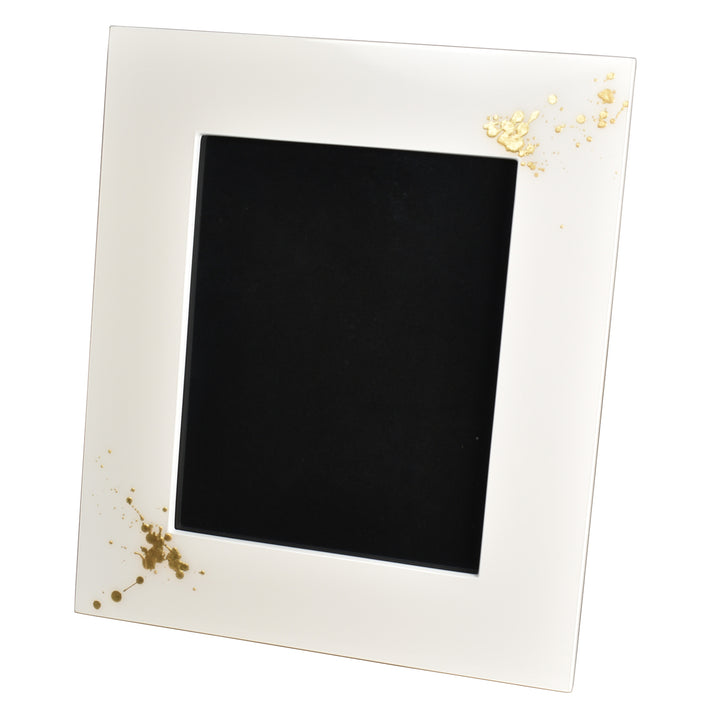 Lacquer Picture Frame (Artful Gold with White)