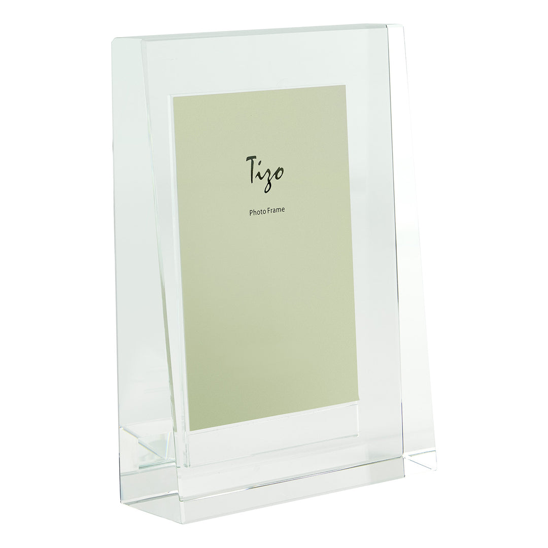 Tizo Crystal Glass Pyramid Shape Picture Frame