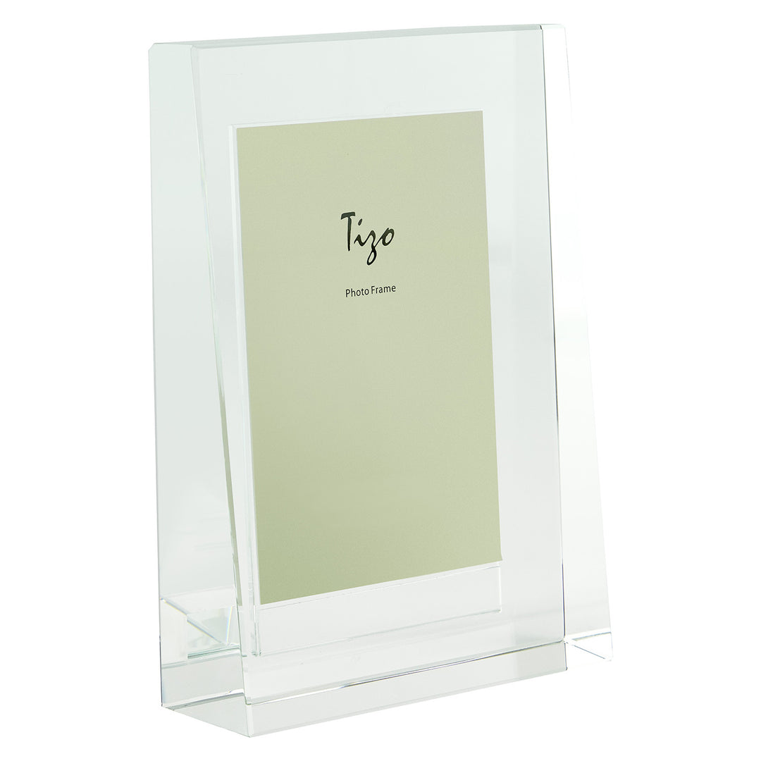 Tizo Crystal Glass Pyramid Shape Picture Frame