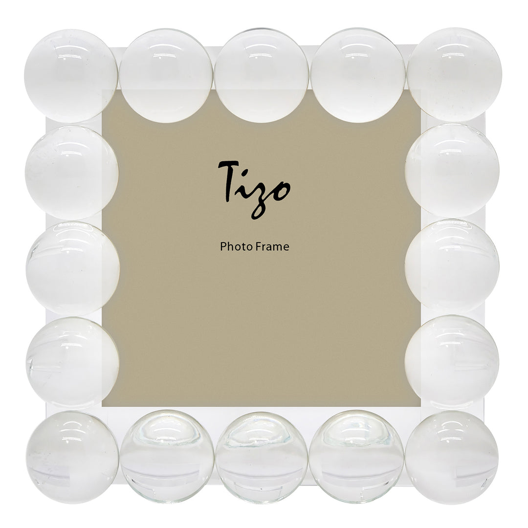 Tizo Crystal Glass Frame Single Bubbles (4x4)