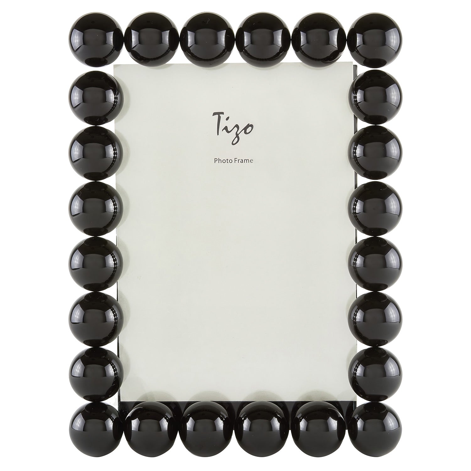 Tizo Crystal Black Glass Bubbles Picture Frame
