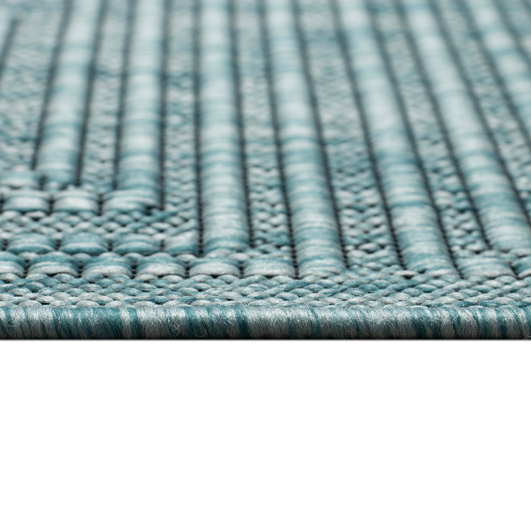 Liora Manne Soleil Maize Indoor/Outdoor Area Rug Aqua