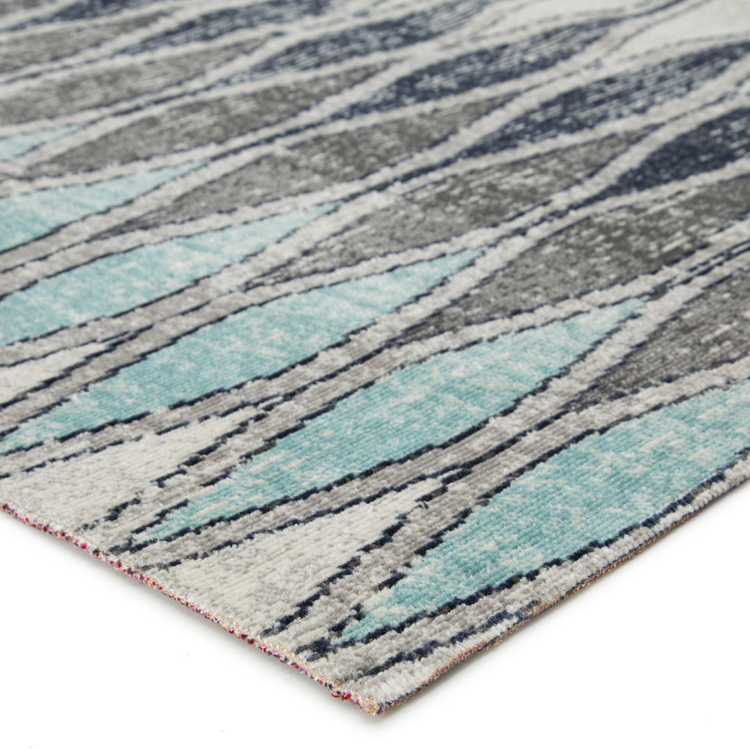 Jaipur Living Norwich Indoor/ Outdoor Geometric Gray/ Blue Area Rug (POLARIS - POL02)