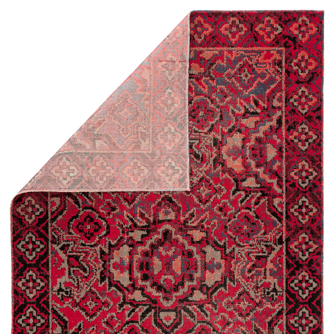 Jaipur Living Chaya Indoor/ Outdoor Medallion Red/ Black Area Rug (POLARIS - POL21)