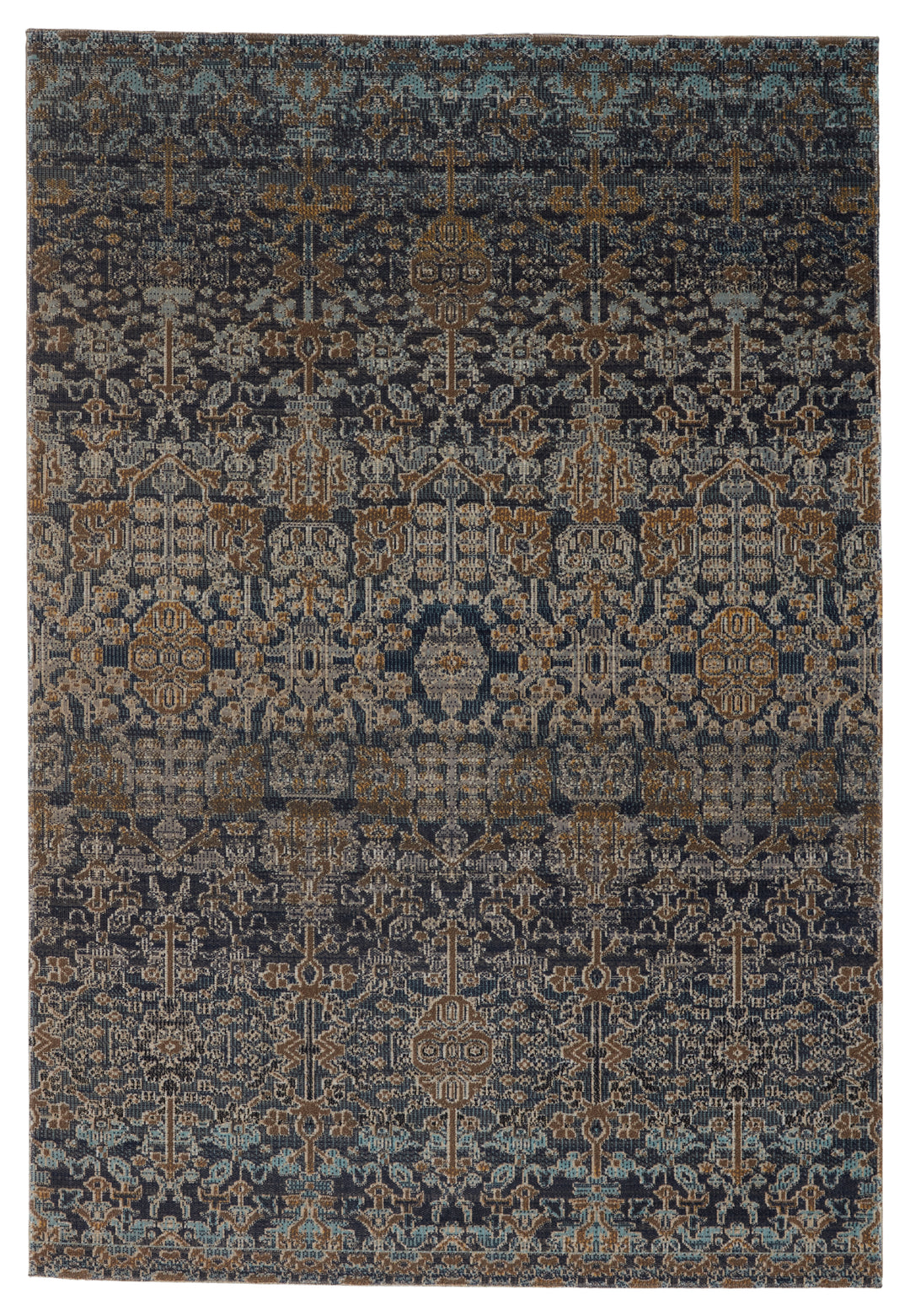 Jaipur Living Bodega Indoor/ Outdoor Trellis Dark Blue/ Gold Area Rug (POLARIS - POL31)