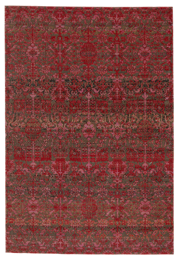 Jaipur Living Bodega Indoor/ Outdoor Trellis Red/ Taupe Area Rug (POLARIS - POL32)