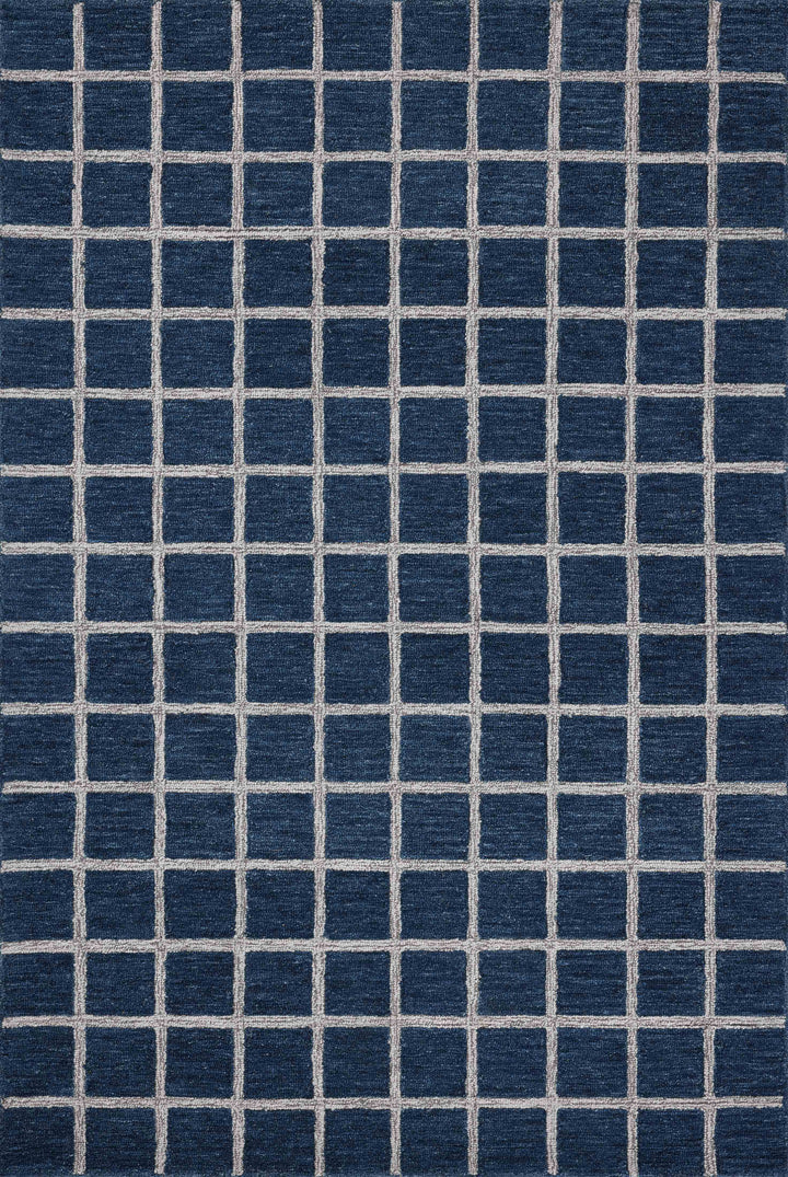 Chris Loves Julia x Loloi Polly Navy / Silver Area Rug (POL-05)