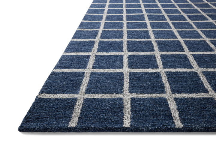 Chris Loves Julia x Loloi Polly Navy / Silver Area Rug (POL-05)