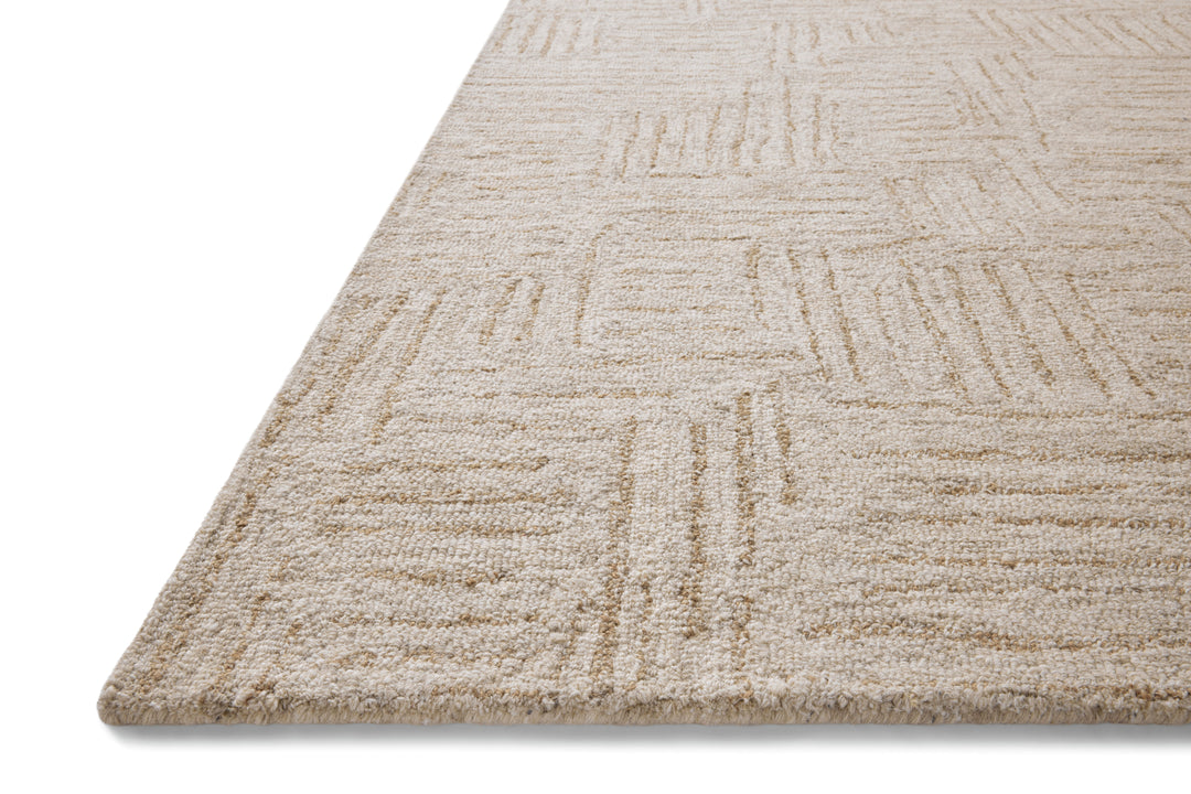 Chris Loves Julia x Loloi Polly Smoke / Sand Area Rug (POL-08)