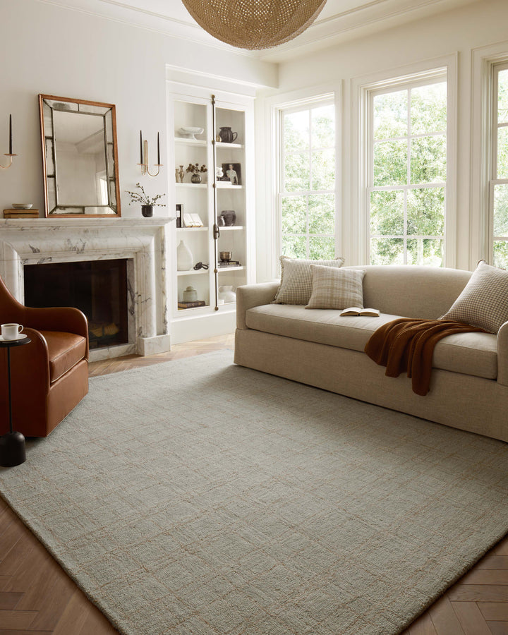 Chris Loves Julia x Loloi Polly Fog / Wheat Area Rug (POL-09)