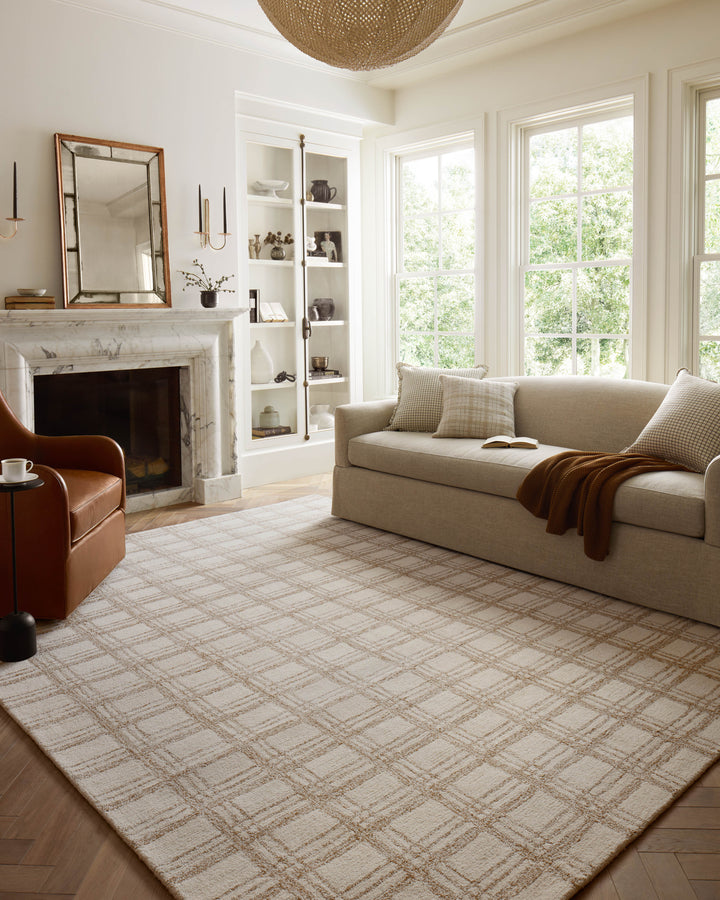 Chris Loves Julia x Loloi Polly Cream / Sand Area Rug (POL-12)