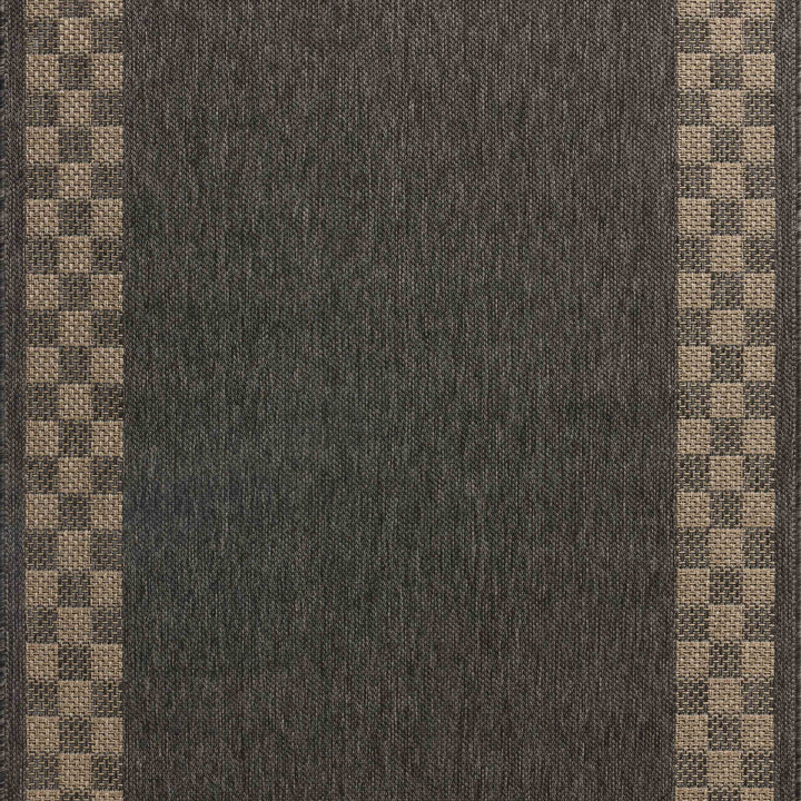 Chris Loves Julia x Loloi Providence Charcoal / Natural Indoor/Outdoor Accent Rug (PRC-01)