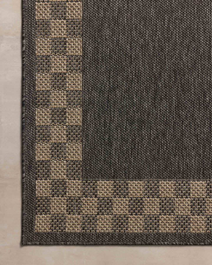 Chris Loves Julia x Loloi Providence Charcoal / Natural Indoor/Outdoor Accent Rug (PRC-01)