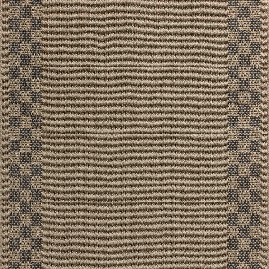 Chris Loves Julia x Loloi Providence Natural / Charcoal Indoor/Outdoor Accent Rug (PRC-01)