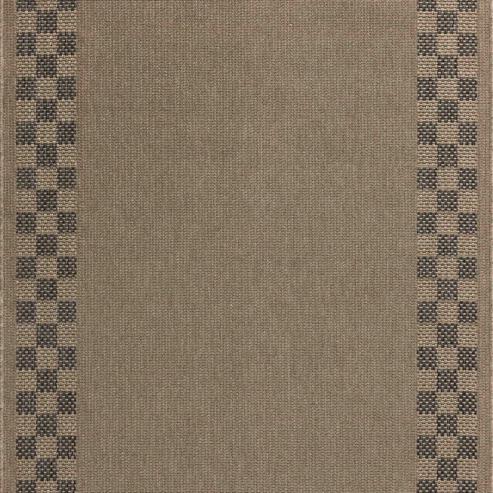 Chris Loves Julia x Loloi Providence Natural / Charcoal Indoor/Outdoor Accent Rug (PRC-01)