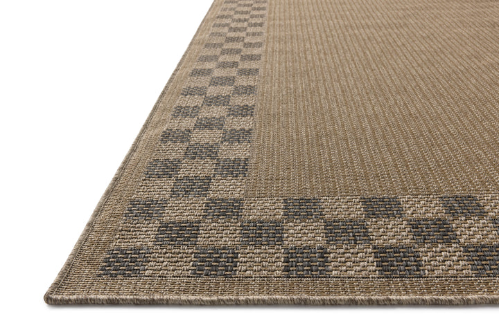 Chris Loves Julia x Loloi Providence Natural / Charcoal Indoor/Outdoor Accent Rug (PRC-01)