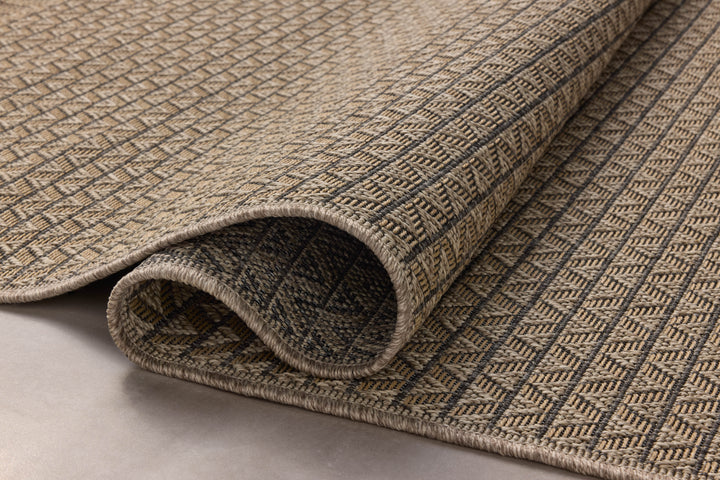 Chris Loves Julia x Loloi Providence Natural / Graphite Indoor/Outdoor Accent Rug (PRC-05)