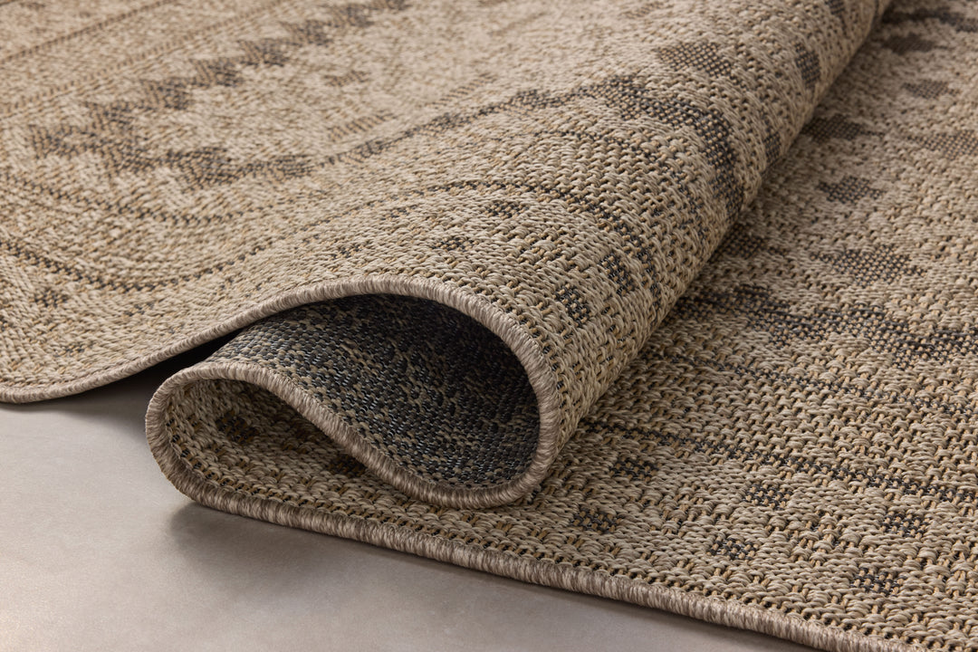 Chris Loves Julia x Loloi Providence Charcoal / Dove Indoor/Outdoor Accent Rug (PRC-06)