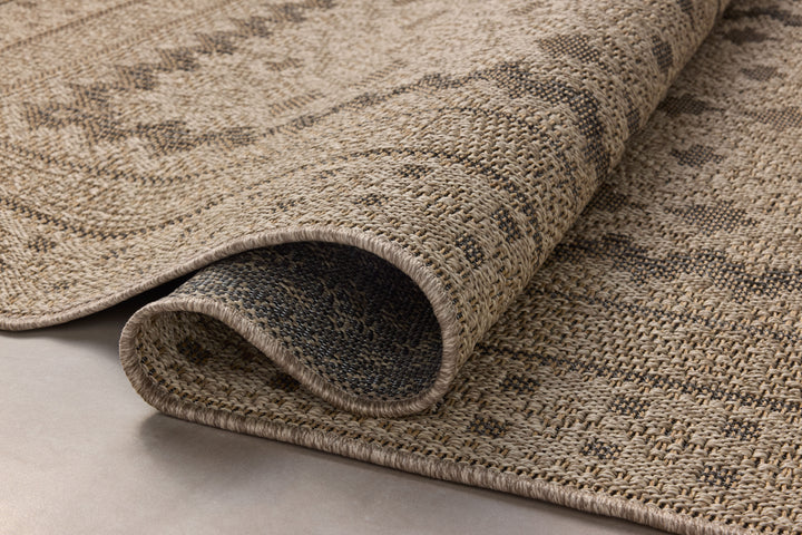 Chris Loves Julia x Loloi Providence Charcoal / Dove Indoor/Outdoor Accent Rug (PRC-06)