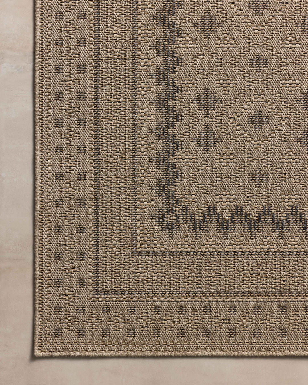 Chris Loves Julia x Loloi Providence Charcoal / Dove Indoor/Outdoor Accent Rug (PRC-06)