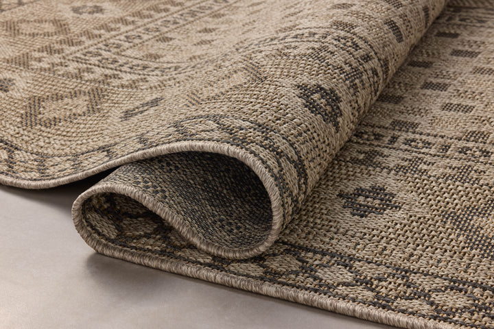 Chris Loves Julia x Loloi Providence Dove / Charcoal Indoor/Outdoor Accent Rug (PRC-07)
