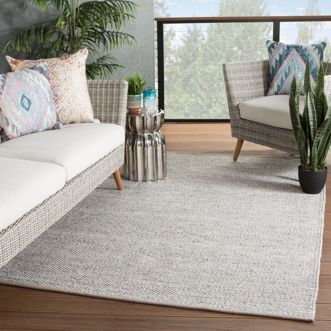 Jaipur Living Lamanda Indoor/ Outdoor Solid Taupe/ Gray Area Rug (PASADENA - PSD03)