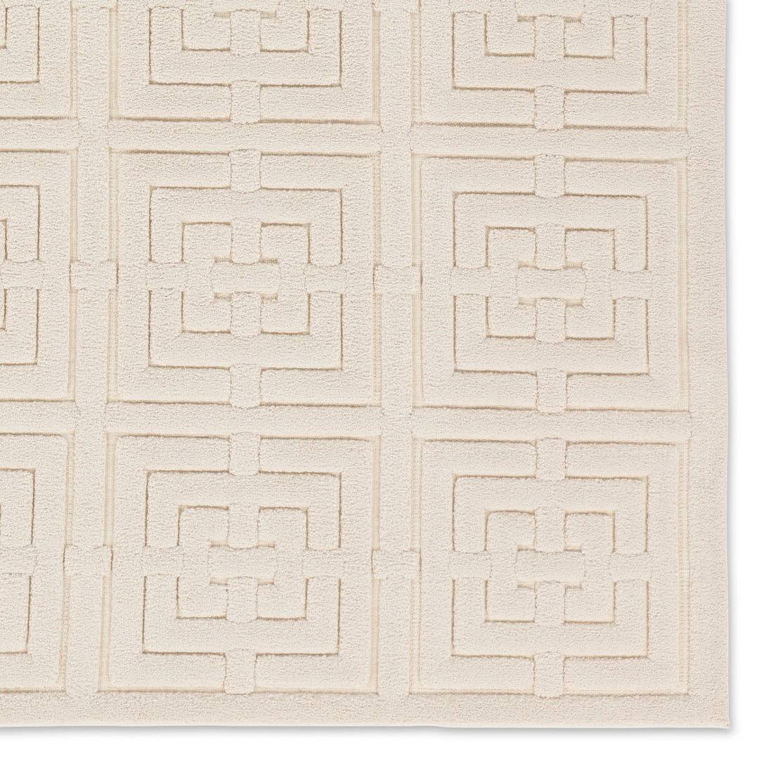 Jaipur Living Marvelle Geometric Cream Area Rug (PETROS - PTR01)