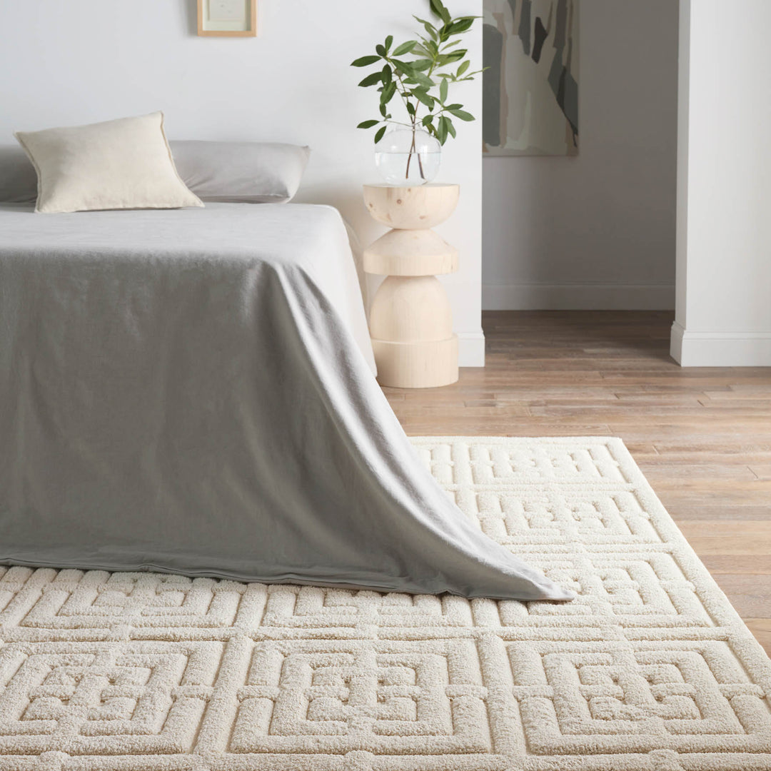 Jaipur Living Marvelle Geometric Cream Area Rug (PETROS - PTR01)