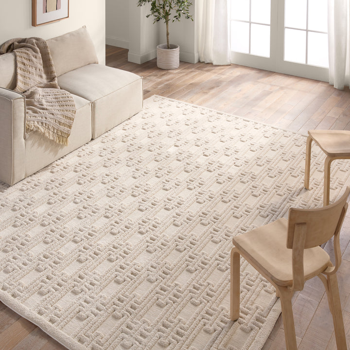 Jaipur Living Torean Geometric Cream Area Rug (PETROS - PTR03)