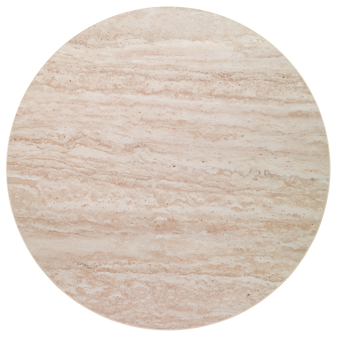 Bodrum Pietra Vinyl Round Placemats (Biege) Set/4