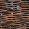 Amity Faux Rattan Hurricane (Chestnut)