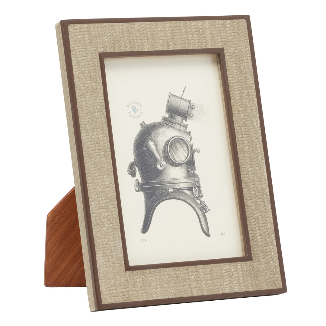 Aberdeen Abaca Resin Picture Frames (Taupe/Brown)