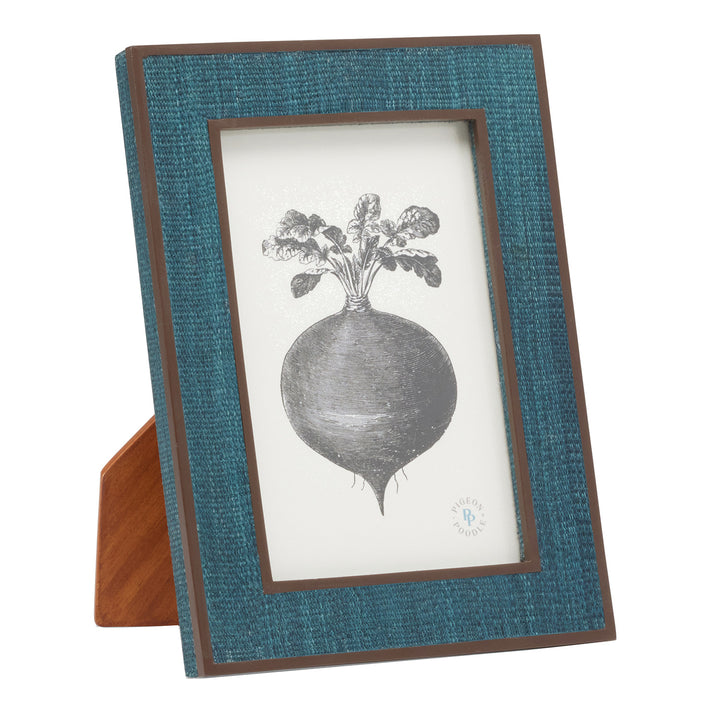 Aberdeen Abaca Resin Picture Frames (Teal/Brown)
