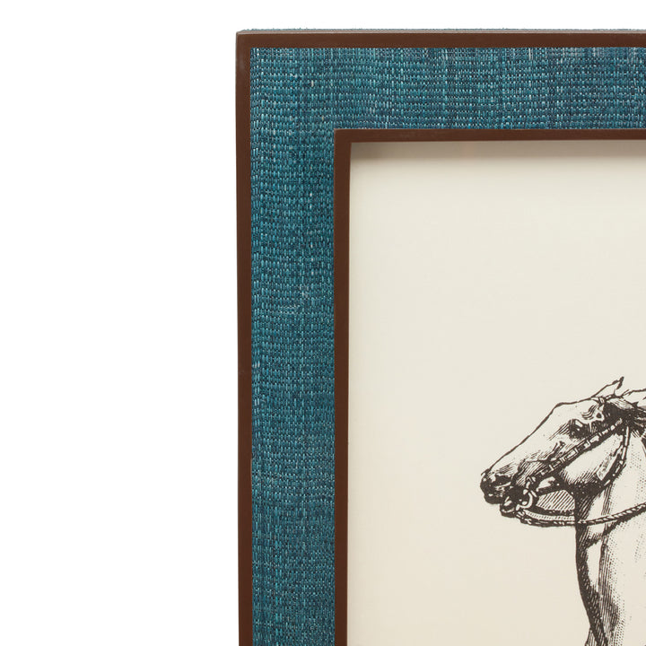 Aberdeen Abaca Resin Picture Frames (Teal/Brown)