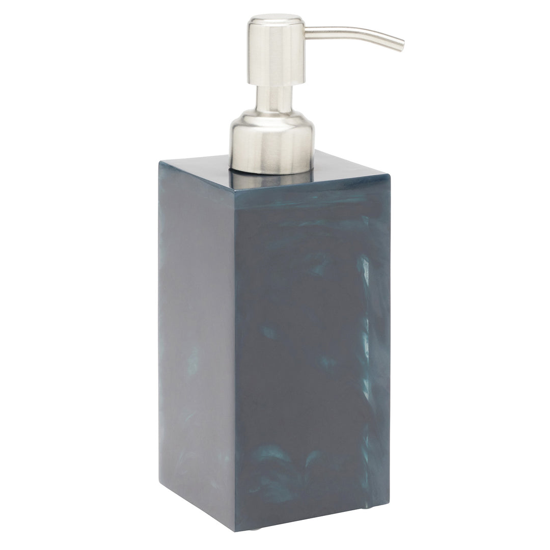Abiko Translucent Cast Resin Soap Dispenser (Dark Teal)