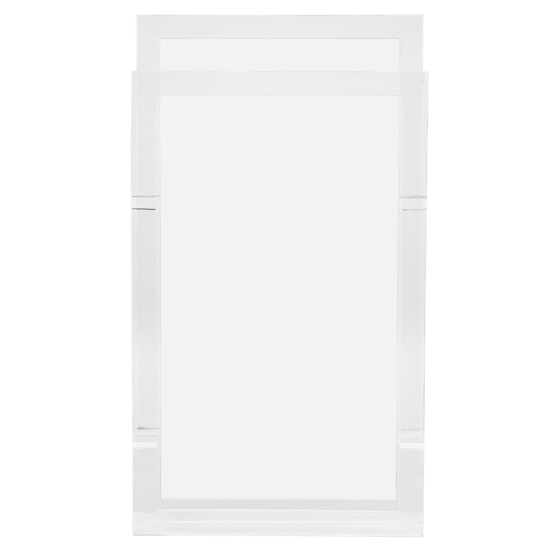 Albi Clear Acrylic Freestanding Towel Rack 20"x36"