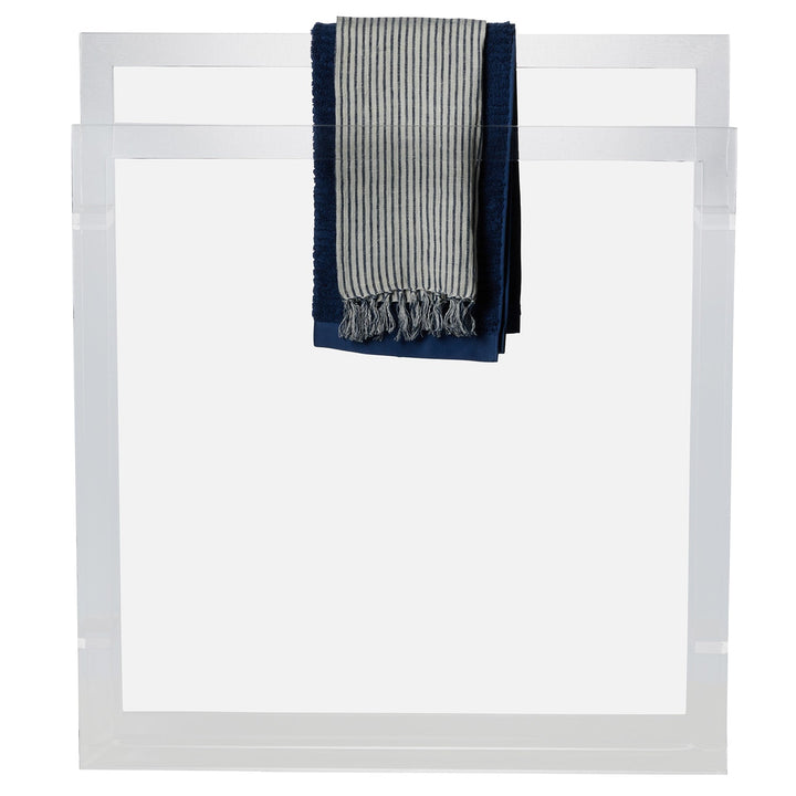 Albi Clear Acrylic Freestanding Towel Rack 32"x36"
