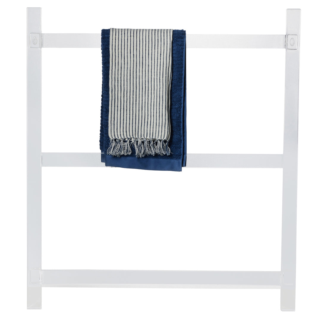 Albi Clear Acrylic Wall Hanging Towel Rack 32"x36"