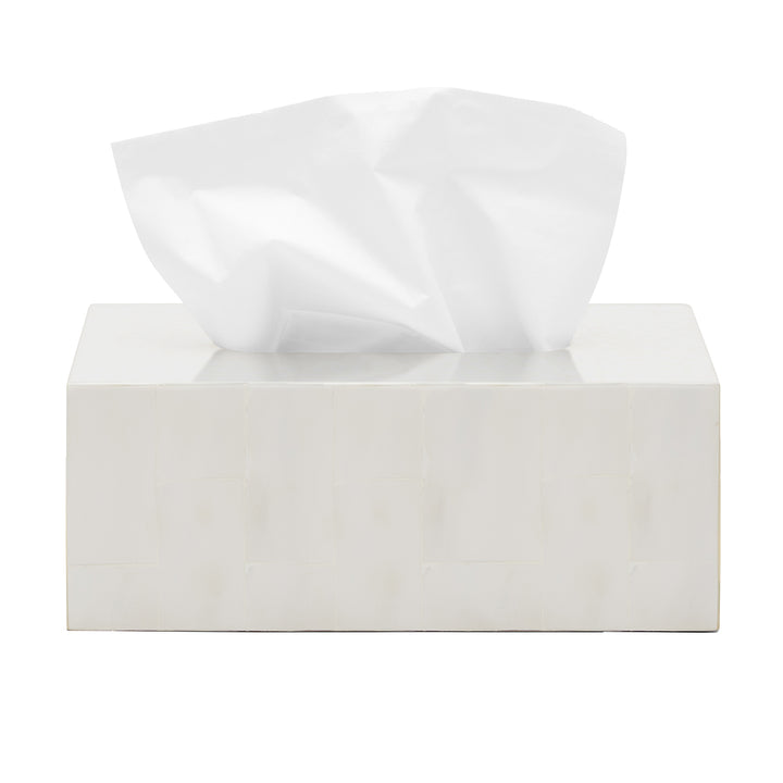 Arles White Faux Horn Bathroom Accessories