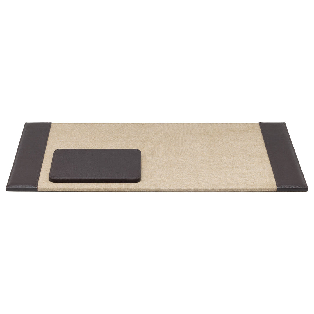 Asby Full-Grain Leather Desk Blotter Set (Aubergine)